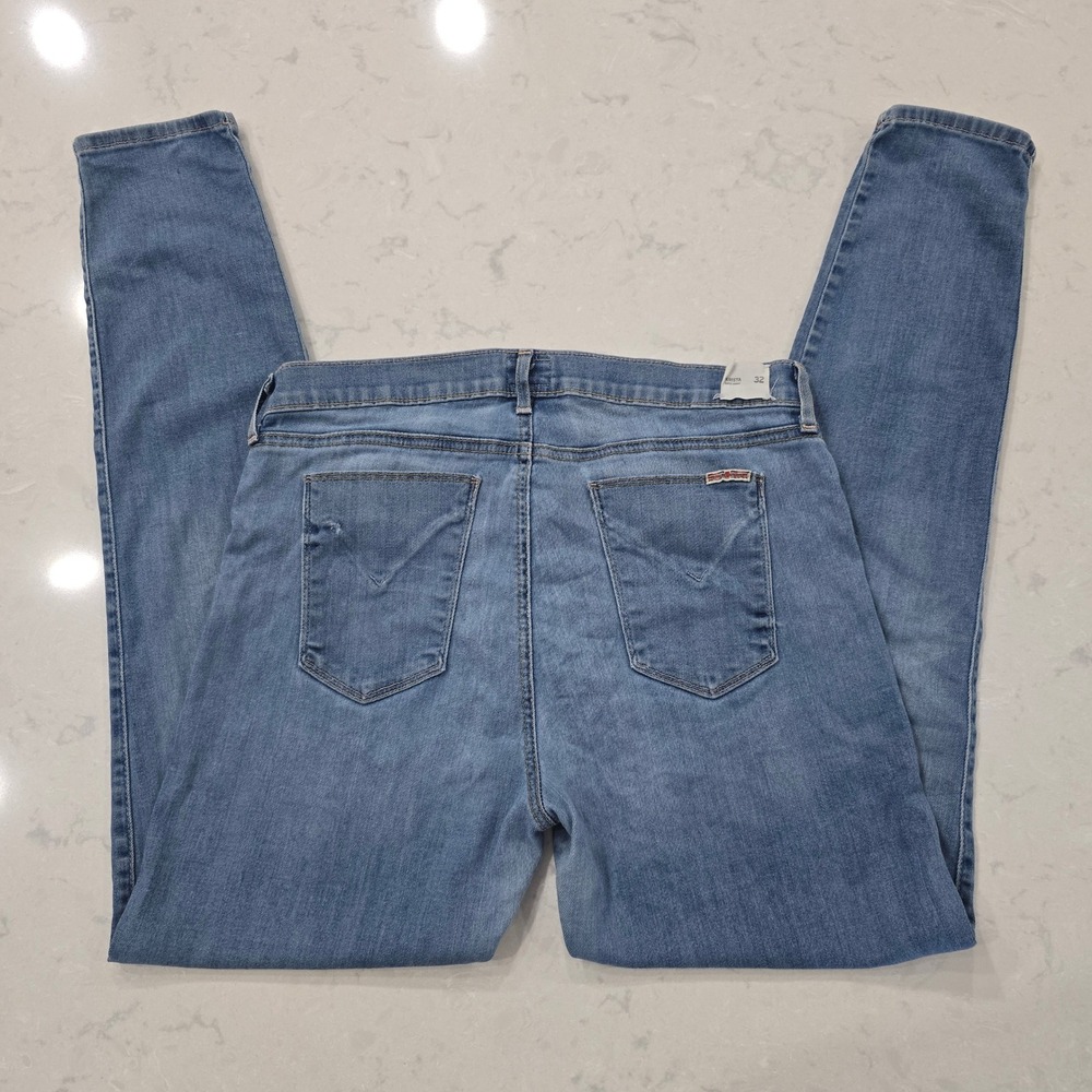 Hudson Krista Super Skinny Jeans Medium Wash Blue Size 32 Made in USA